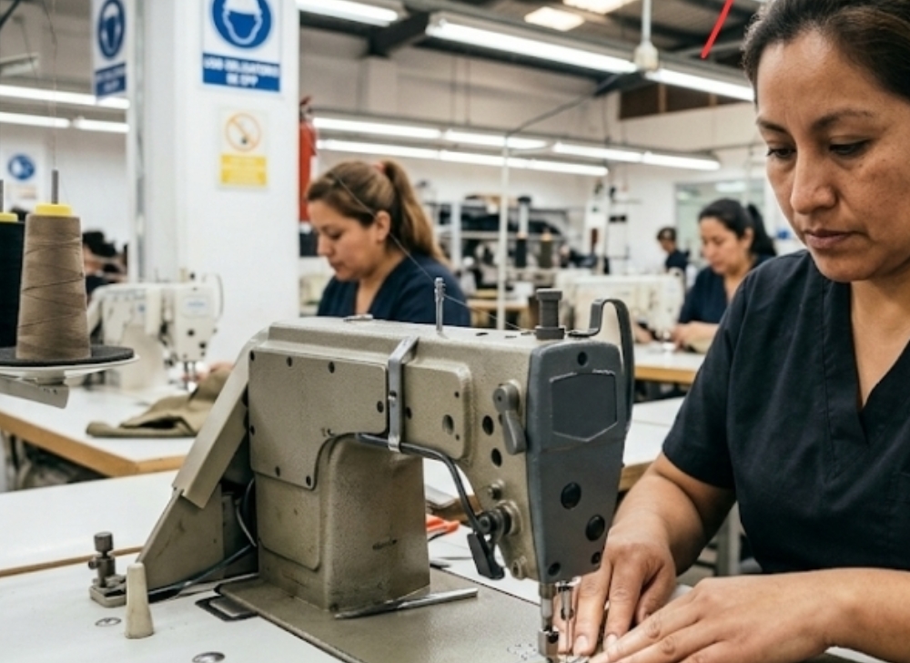Operarias de Máquina Presilladora de Costura